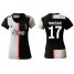 Womens Juventus #17 Mandzukic Home Soccer Club Jersey