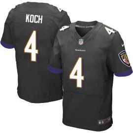 Nike Baltimore Ravens #4 Sam Koch Black Alternate Mens Stitched NFL New Elite Jersey