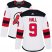 Adidas New Jersey Devils #9 Taylor Hall White Road Authentic Womens Stitched NHL Jersey