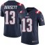 Nike New England Patriots #13 Phillip Dorsett Navy Blue Mens Stitched NFL Limited Rush Jersey
