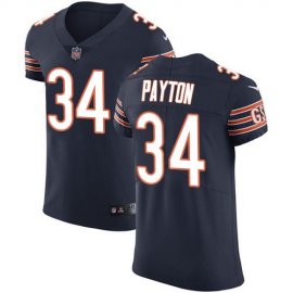 Nike Chicago Bears #34 Walter Payton Navy Blue Team Color Mens Stitched NFL Vapor Untouchable Elite Jersey