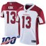 Nike Arizona Cardinals #13 Christian Kirk White Mens Stitched NFL 100th Season Vapor Limited Jersey