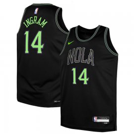 Brandon Ingram New Orleans Pelicans Nike Youth 2023/24 Swingman Replica Jersey – City Edition – Black