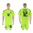 Argentina #12 GUZMAN Fluorescent Green Goalkeeper 2018 FIFA World Cup Soccer Jersey
