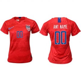 Womens USA Personalized Away Soccer Country Jersey