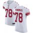 Nike New York Giants #78 Andrew Thomas White Mens Stitched NFL New Elite Jersey