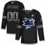 Mens Adidas Sharks Personalized Authentic Black Classic NHL Jersey