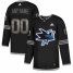Mens Adidas Sharks Personalized Authentic Black Classic NHL Jersey
