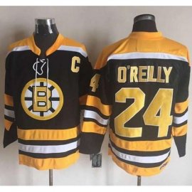 Boston Bruins #24 Terry OReilly Black/Yellow CCM Throwback New Stitched NHL Jersey