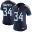 Nike Tennessee Titans #34 Earl Campbell Navy Blue Team Color Womens Stitched NFL Vapor Untouchable Limited Jersey