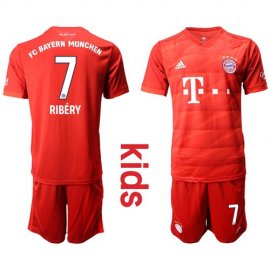Bayern Munchen #7 Ribery Home Kid Soccer Club Jersey