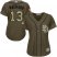 San Diego Padres #13 Manny Machado Green Salute to Service Womens Stitched MLB Jersey