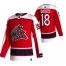 Columbus Blue Jackets #18 Pierre-Luc Dubois Red Mens Adidas 2020-21 Reverse Retro Alternate NHL Jersey