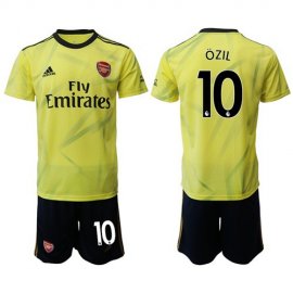 Arsenal #10 Ozil Yellow Soccer Club Jersey