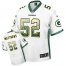 Nike Green Bay Packers #52 Clay Matthews White Mens Stitched NFL Elite Drift Fashion Jersey