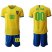 Brazil Personalized Home Soccer Country Jersey