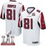 Nike Atlanta Falcons #81 Austin Hooper White Super Bowl LI 51 Youth Stitched NFL Elite Jersey