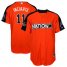 Atlanta Braves #11 Ender Inciarte Orange 2017 All-Star National League Stitched Youth MLB Jersey