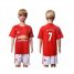 Manchester United #7 Memphis Home Kid Soccer Club Jersey