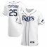 Tampa Bay Rays #25 Yoshi Tsutsugo Mens Nike White Home 2020 World Series Bound Authentic Player MLB Jersey