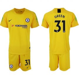 Chelsea #31 Green Yellow Goalkeeper Soccer Club Jersey
