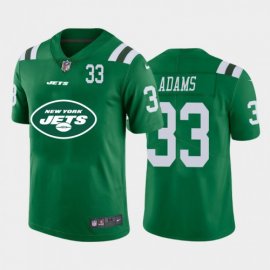 New York New York Jets #33 Jamal Adams Green Mens Nike Big Team Logo Player Vapor Limited NFL Jersey