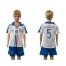 Italy #5 Cannavaro White Away Kid Soccer Country Jersey