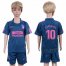 Atletico Madrid #10 Carrasco Sec Away Kid Soccer Club Jersey