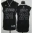 Revolution 30 Los Angeles Lakers 24 Kobe Bryant Black and White Fashion Swingman Jersey Cheap