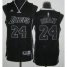Revolution 30 Los Angeles Lakers 24 Kobe Bryant Black and White Fashion Swingman Jersey Cheap