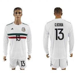 Mexico #13 G.Ochoa Away Long Sleeves Soccer Country Jersey