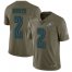 Nike Philadelphia Eagles #2 Jalen Hurts Olive Youth Stitched NFL Limited 2017 Salute To Service Jersey