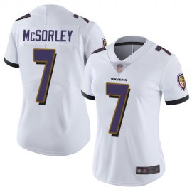 Nike Baltimore Ravens #7 Trace McSorley White Womens Stitched NFL Vapor Untouchable Limited Jersey