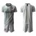 Atletico Madrid Blank Grey Goalkeeper Soccer Club Jersey