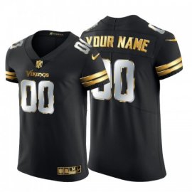 Minnesota Vikings Custom Mens Nike Black Edition Vapor Untouchable Elite NFL Jersey