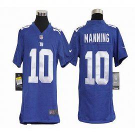 Nike New York Giants #10 Eli Manning Royal Blue Team Color Youth Stitched NFL Elite Jersey