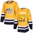 Adidas Nashville Predators #57 Dante Fabbro Yellow Home Authentic Drift Fashion Stitched NHL Jersey
