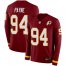Nike Washington Football Team #94 DaRon Payne Burgundy Red Team Color Mens Stitched NFL Limited Therma Long Sleeve Jersey