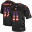 Nike Cincinnati Bengals #11 John Ross III Black Mens Stitched NFL Elite USA Flag Fashion Jersey