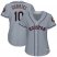 Houston Astros #10 Yuli Gurriel Grey Road Womens Stitched MLB Jersey