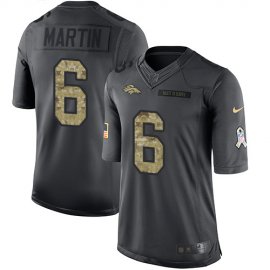 Nike Denver Broncos #6 Sam Martin Black Mens Stitched NFL Limited 2016 Salute to Service Jersey