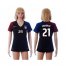 Womens USA #21 Chandler Away Soccer Country Jersey