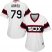 Chicago White Sox #79 Jose Abreu White Alternate Home Womens Stitched MLB Jersey