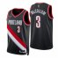 Nike Portland Trail Blazers #3 C.J. McCollum Black Mens 2021-22 NBA 75th Anniversary Diamond Swingman Jersey – Icon Edition Mens