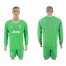 Juventus Blank Green Goalkeeper Long Sleeves Soccer Club Jersey