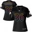 Nike Pittsburgh Steelers #36 Jerome Bettis Black Womens NFL Fashion Game Jersey
