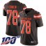 Nike Cleveland Browns #78 Jack Conklin Brown Team Color Mens Stitched NFL 100th Season Vapor Untouchable Limited Jersey