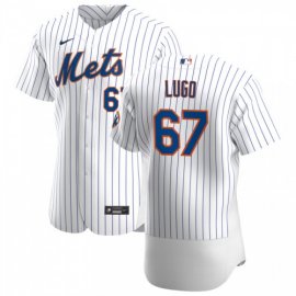 New York Mets #67 Seth Lugo Mens Nike White Home 2020 Authentic Player MLB Jersey