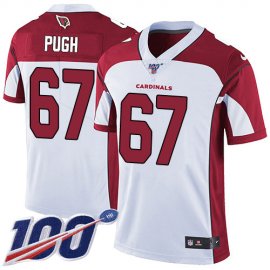Nike Arizona Cardinals #67 Justin Pugh White Mens Stitched NFL 100th Season Vapor Limited Jersey