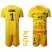 Paris Saint Germain #1 K.Navas Yellow Goalkeeper Kid Soccer Club Jersey